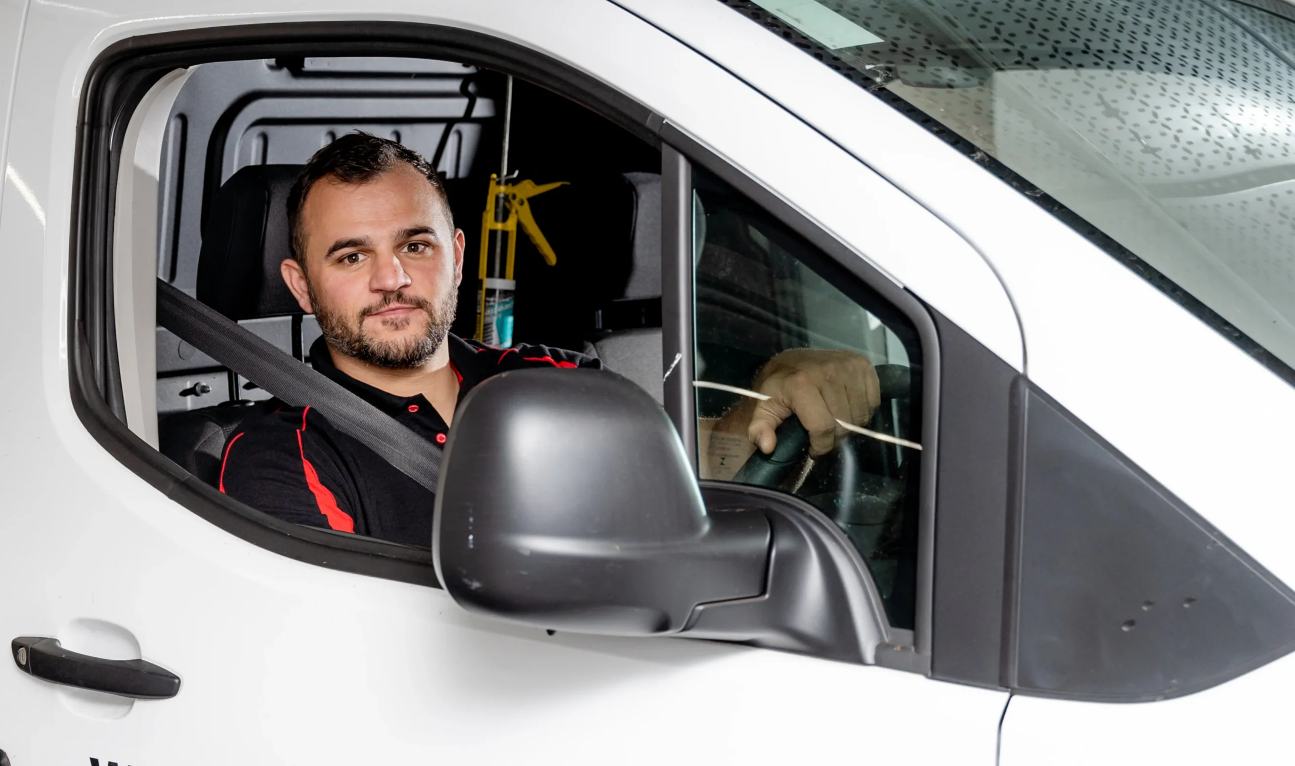Masterfix engineer in van