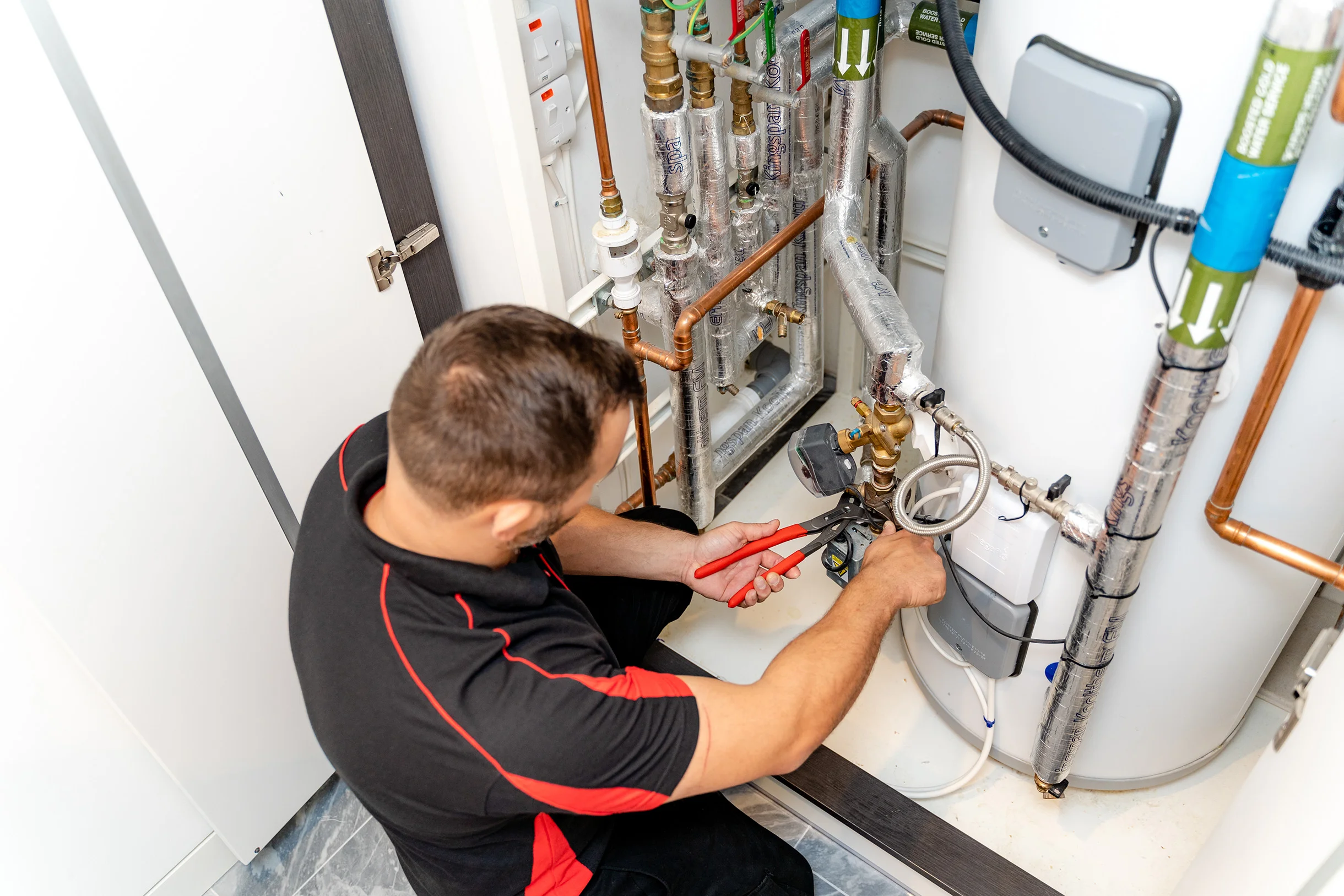 Gas Engineer at work